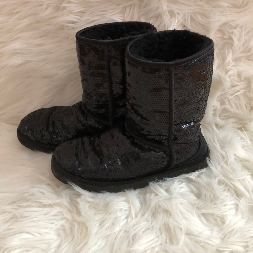 Black Sequined Ugg Boots